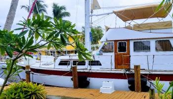 Boat at dock.